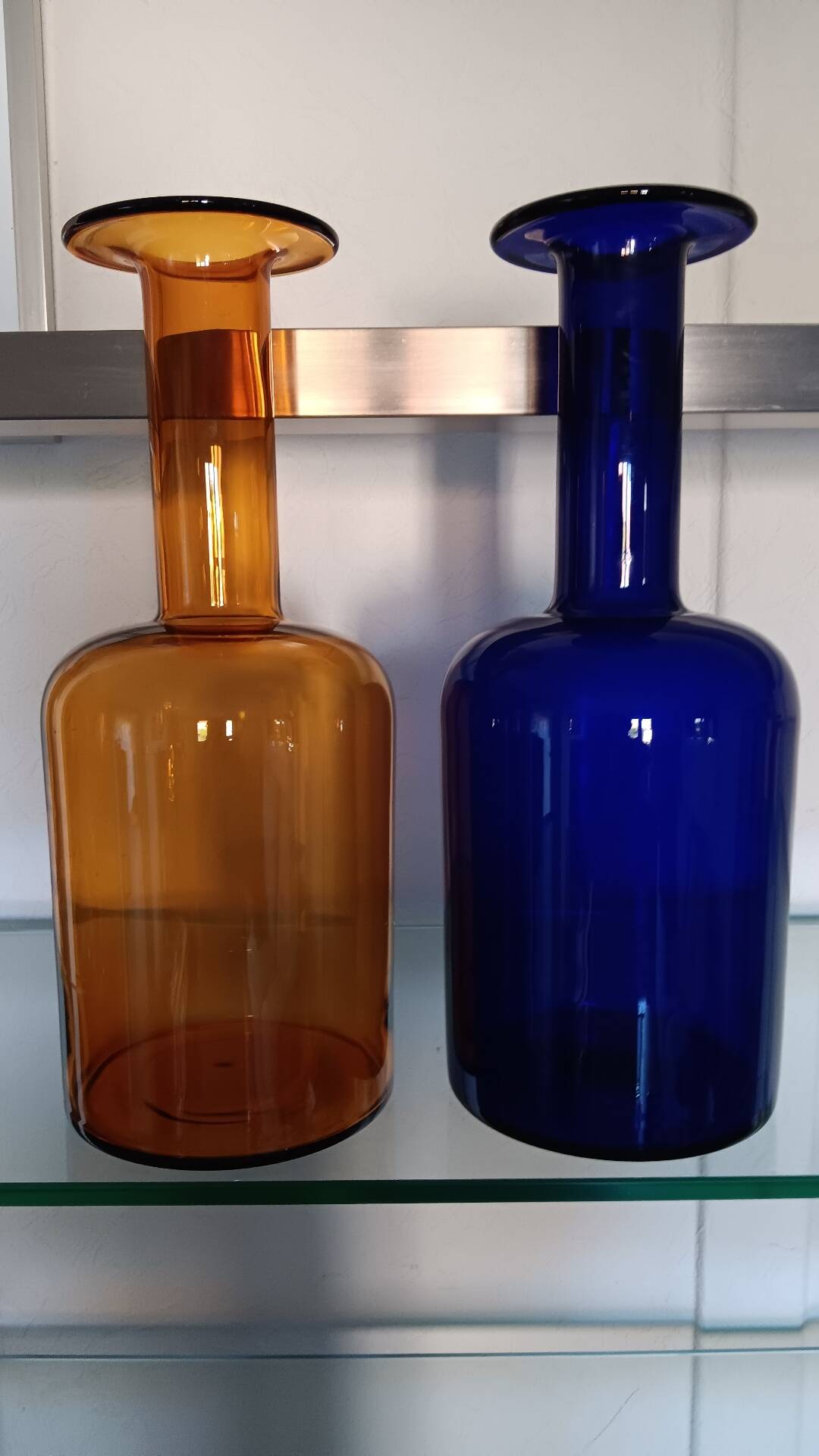 Pair of GUL vases by Otto Brauer for Holmegaard