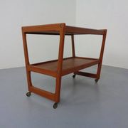 Teak Bar Cart by Holger Georg Jensen for Kubus, Denmark, 1960s