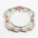 Italian mid-century wall mirror with a Murano glass frame and blossoms