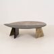 Sculptural Postmodern Marble Coffee Table