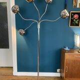 Eyeball floor lamp with 5 articulated lights