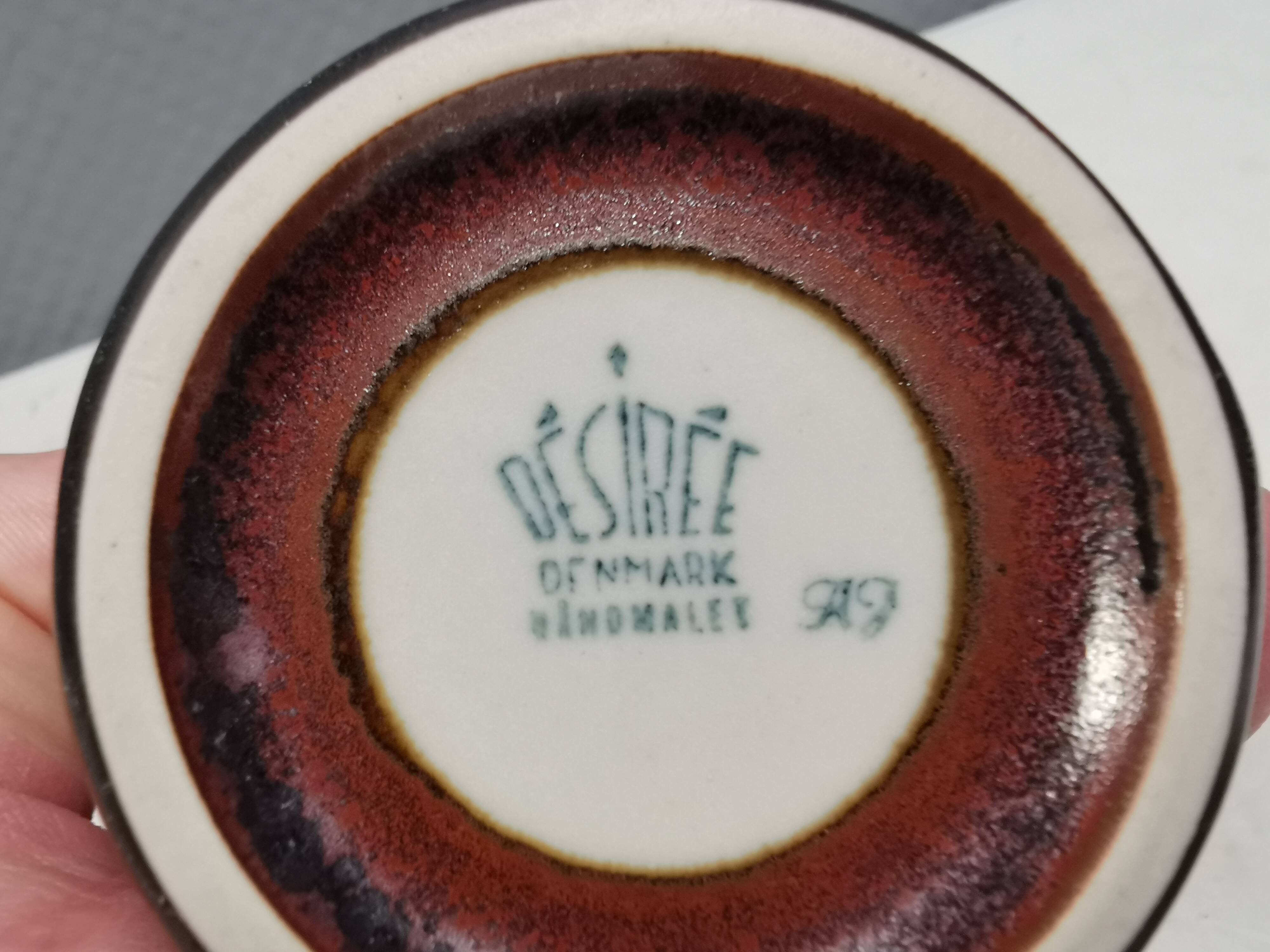 Ceramic cream jug from Danske Desiree, 1970s.