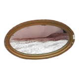 oval plaster mirror 55x34cm