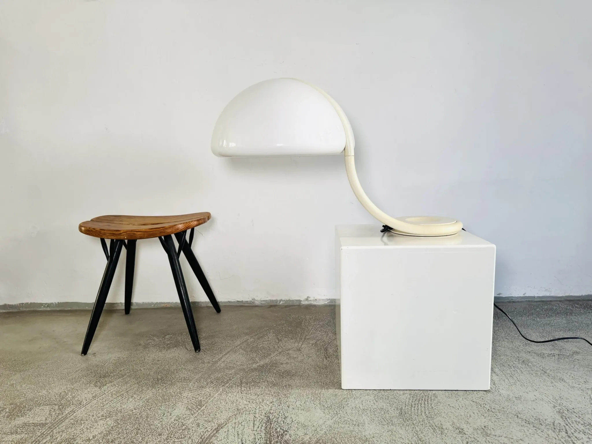 Serpente Swivel Table Lamp By Elio Martinelli For Martinelli Luce, Italy, 1965