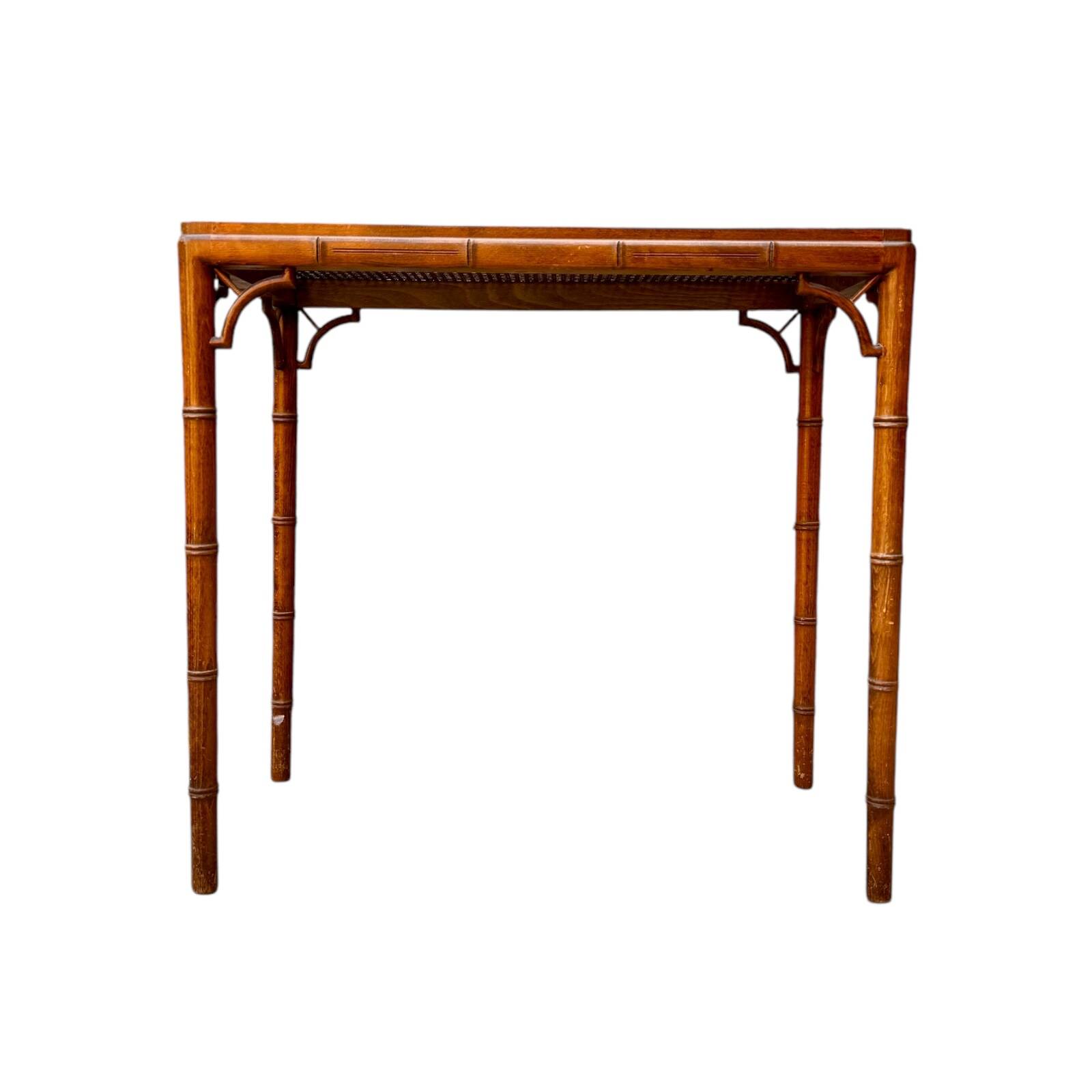 Console en faux bambou de style Chippendale