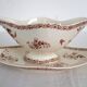 Saucière et moutardier en terre de fer Gien modèle Mai vers 1900