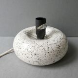 Speckled ceramic pebble lamp, 80s