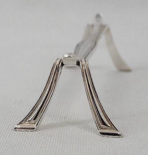 Christofle Printania model, Art Nouveau, 12 silver-plated knife rests.