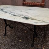 Bistro table with marble top