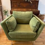 Fauteuil topim vert olive