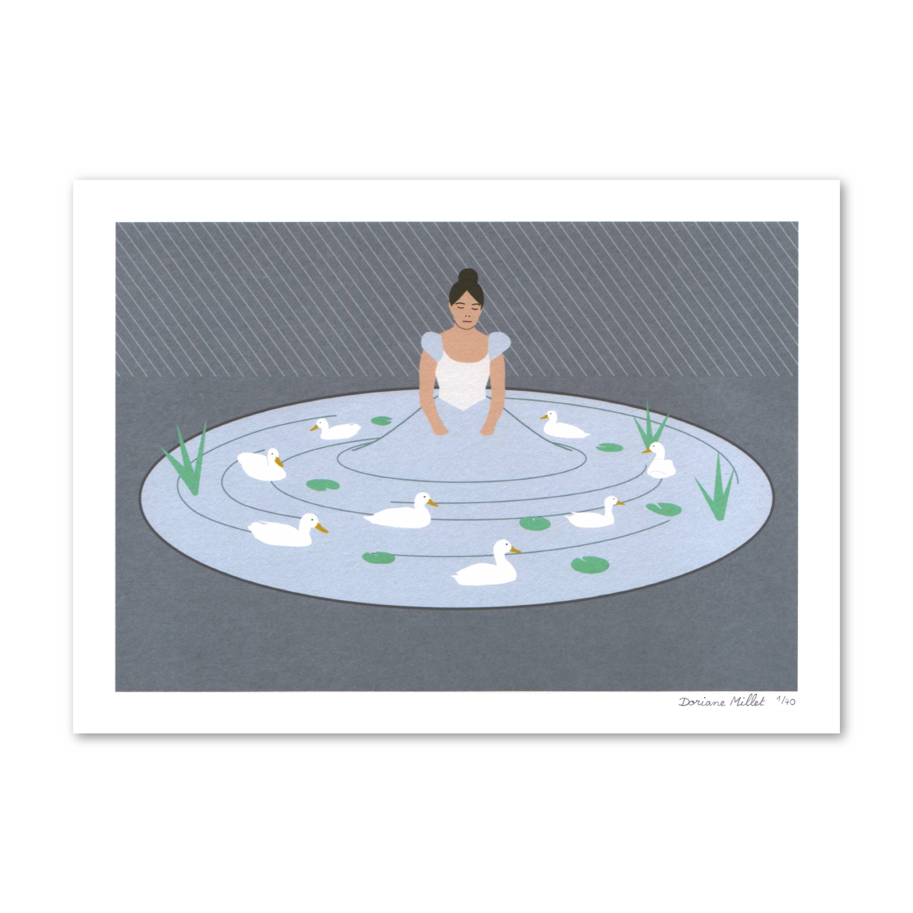 The Past, Art print 13x18 cm, limited and signed edition