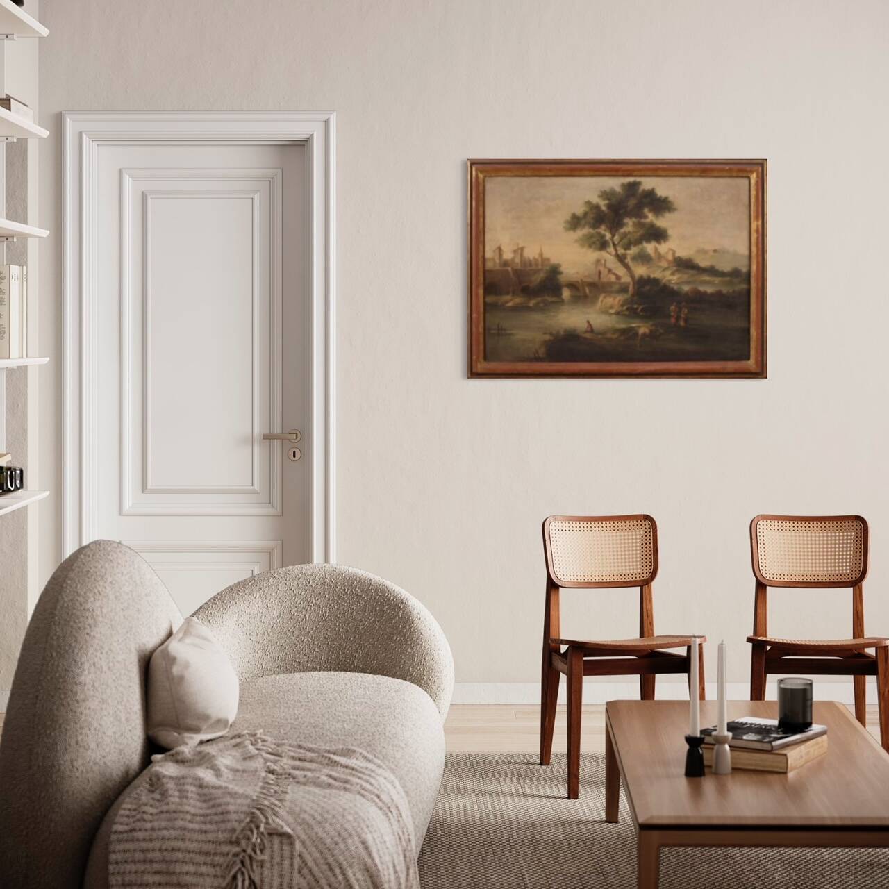 Refined painting from the mid-20th century, landscape