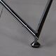 Table basse chrome et verre
