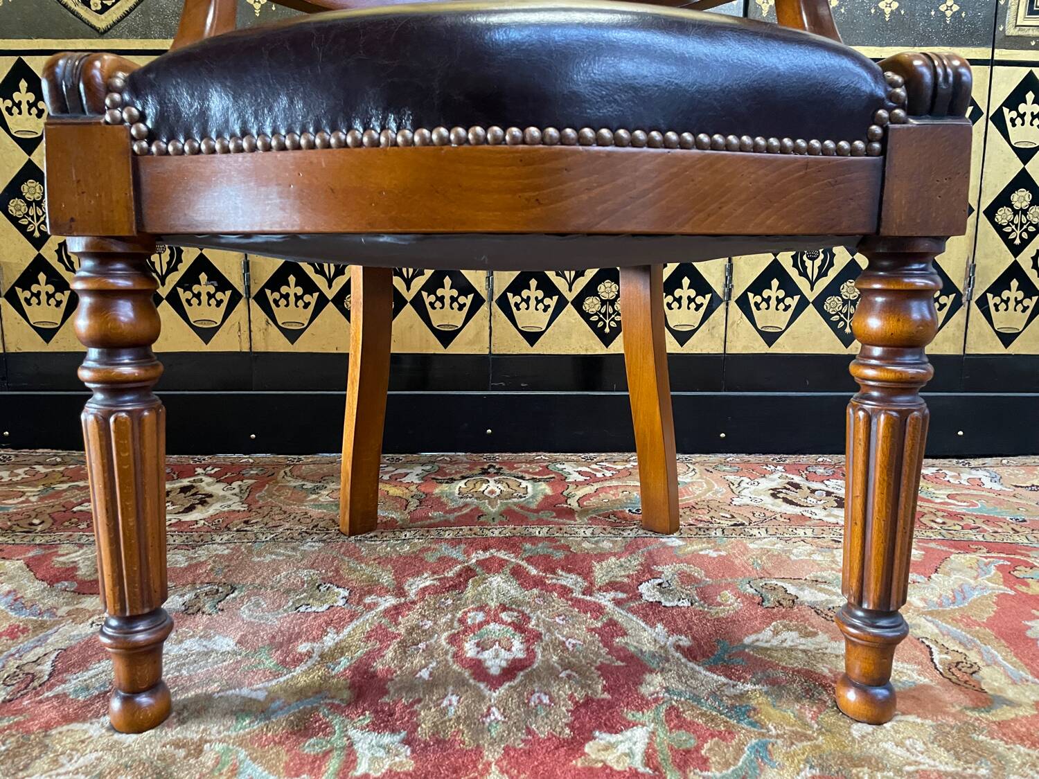 Louis Philippe style office armchair