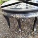 Coffee table Asian décor inlaid with vintage antique mother-of-pearl