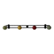 Vintage wooden coat rack balls