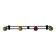 Vintage wooden coat rack balls