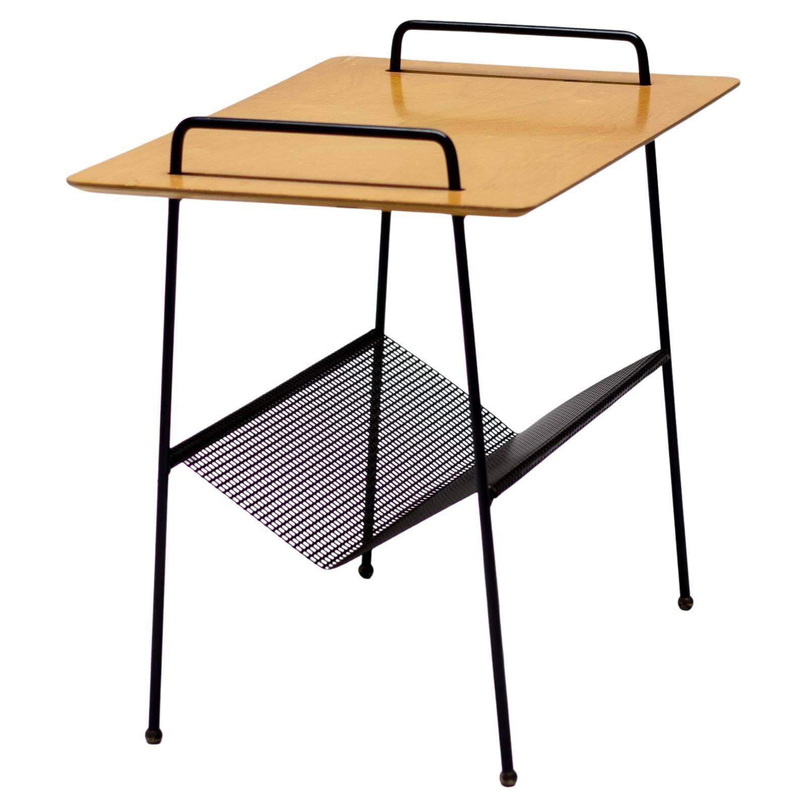 Table d'appoint Cees Braakman Pastoe dutch design industriel mi-siècle moderne 1955