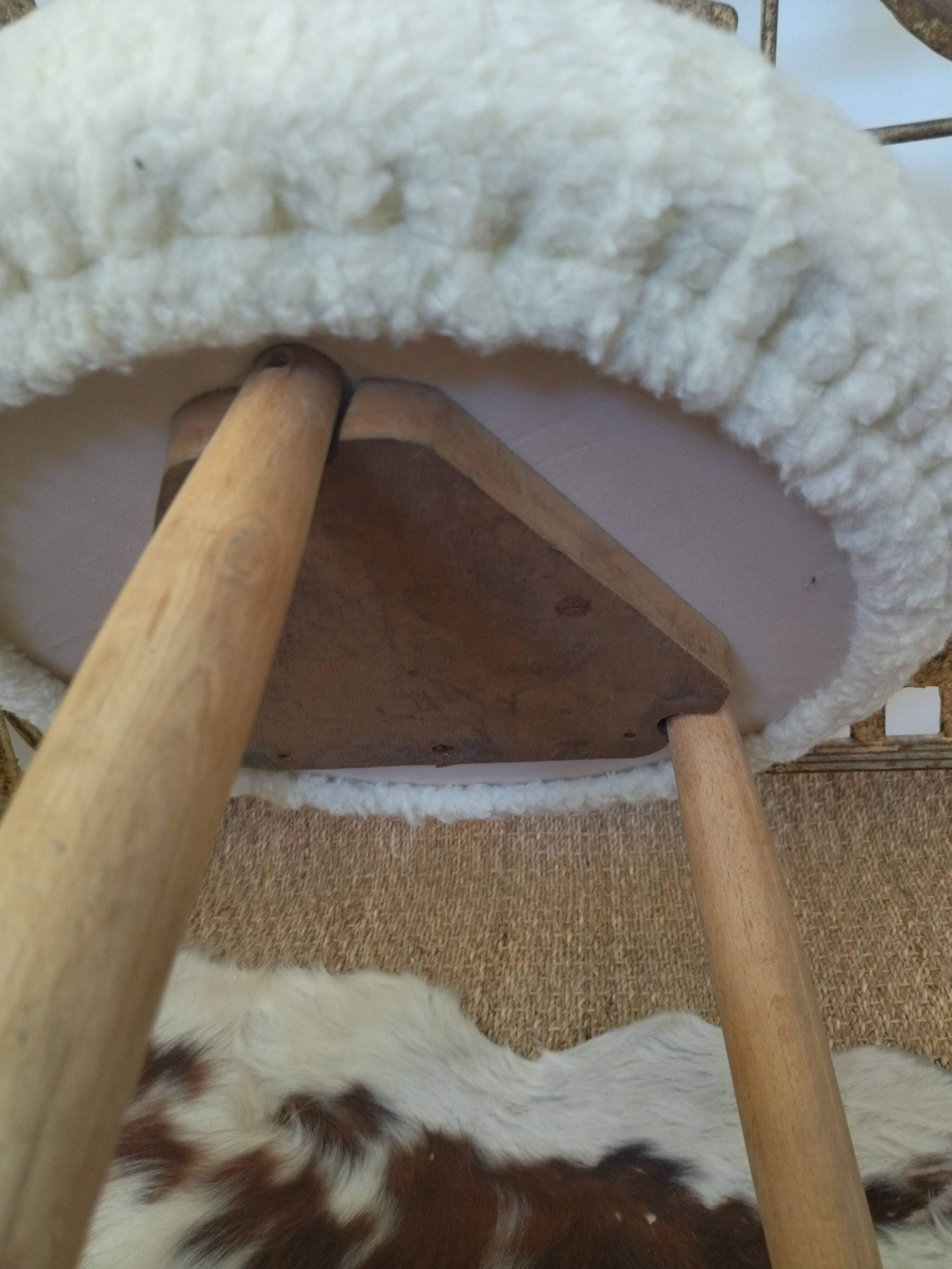3 vintage stools 50s