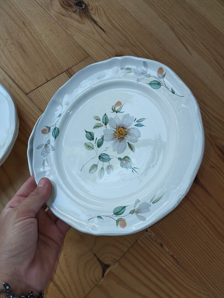 5 assiettes à dessert Saint-Amand – modèle Norelle