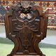 Pair of low 19th oak chairs