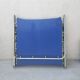 Camp bed - folding sunbed aluminum and vintage cotton