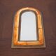 Brass and bone mirror, mirror to hang, wall mounted, Moroccan mirror, interior decoration, home decor