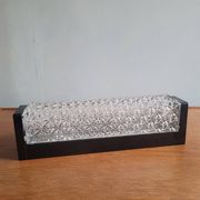 Large ERCO Bakelite & Pressed Crystal Wall Light – 33 cm – 1970 Design