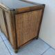Vintage sideboard TV unit in rattan, bamboo and glass.