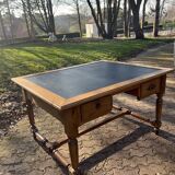 Double-sided desk Napoleon elm wood