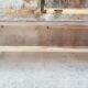 Vintage glazed brass shelf