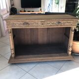 Antique carved and sandblasted sideboard