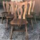 Vintage Brutalist Alsatian Bistro Chairs