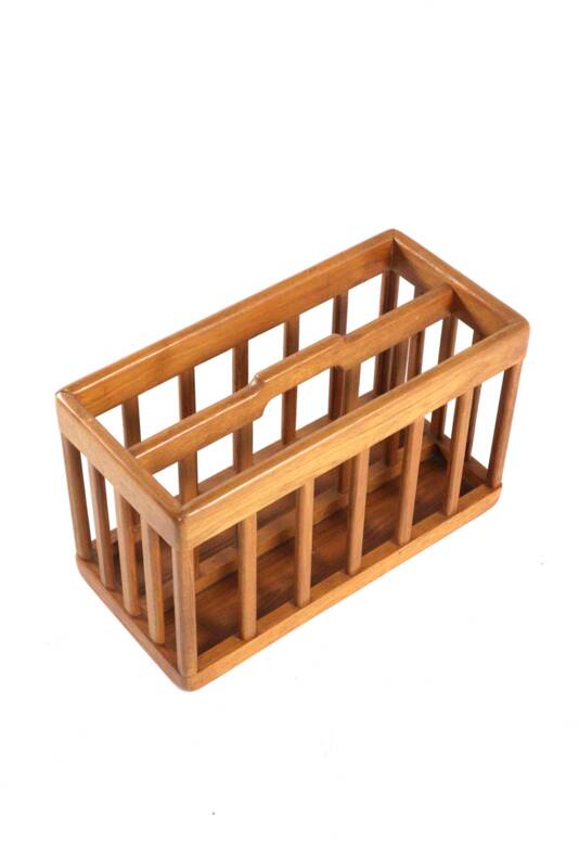 Wooden magazine holder - vintage