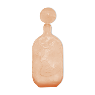 Carafe pink glass