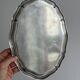 Small vintage silver-coloured metal tray.