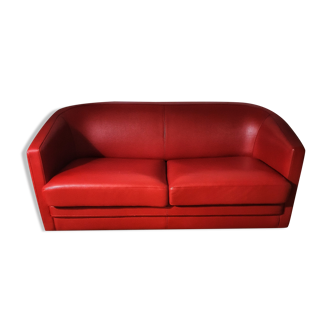 Bison Ruby Leather Sofa - convertible