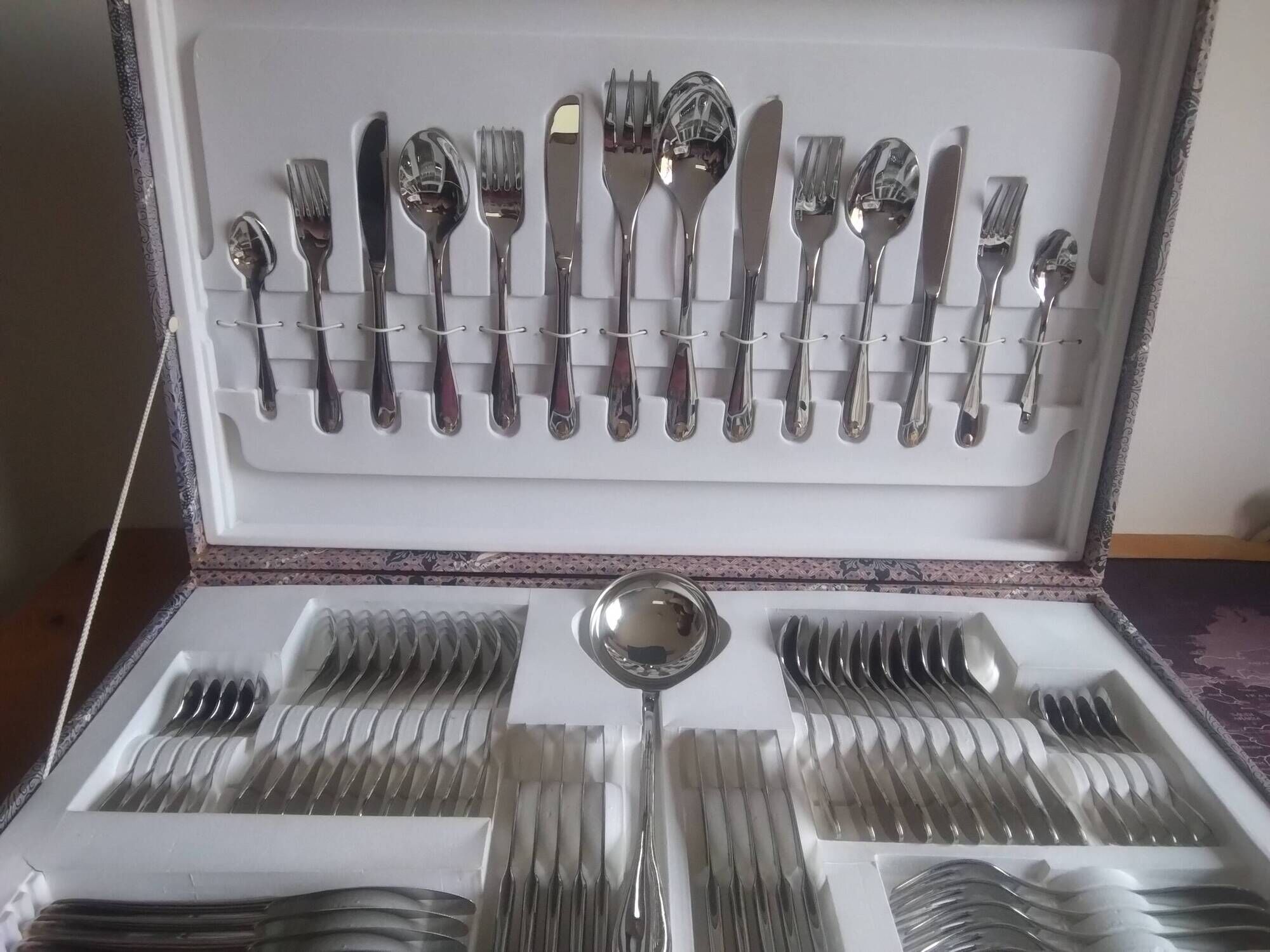 Cutlery set 75 pieces inoxpran italy