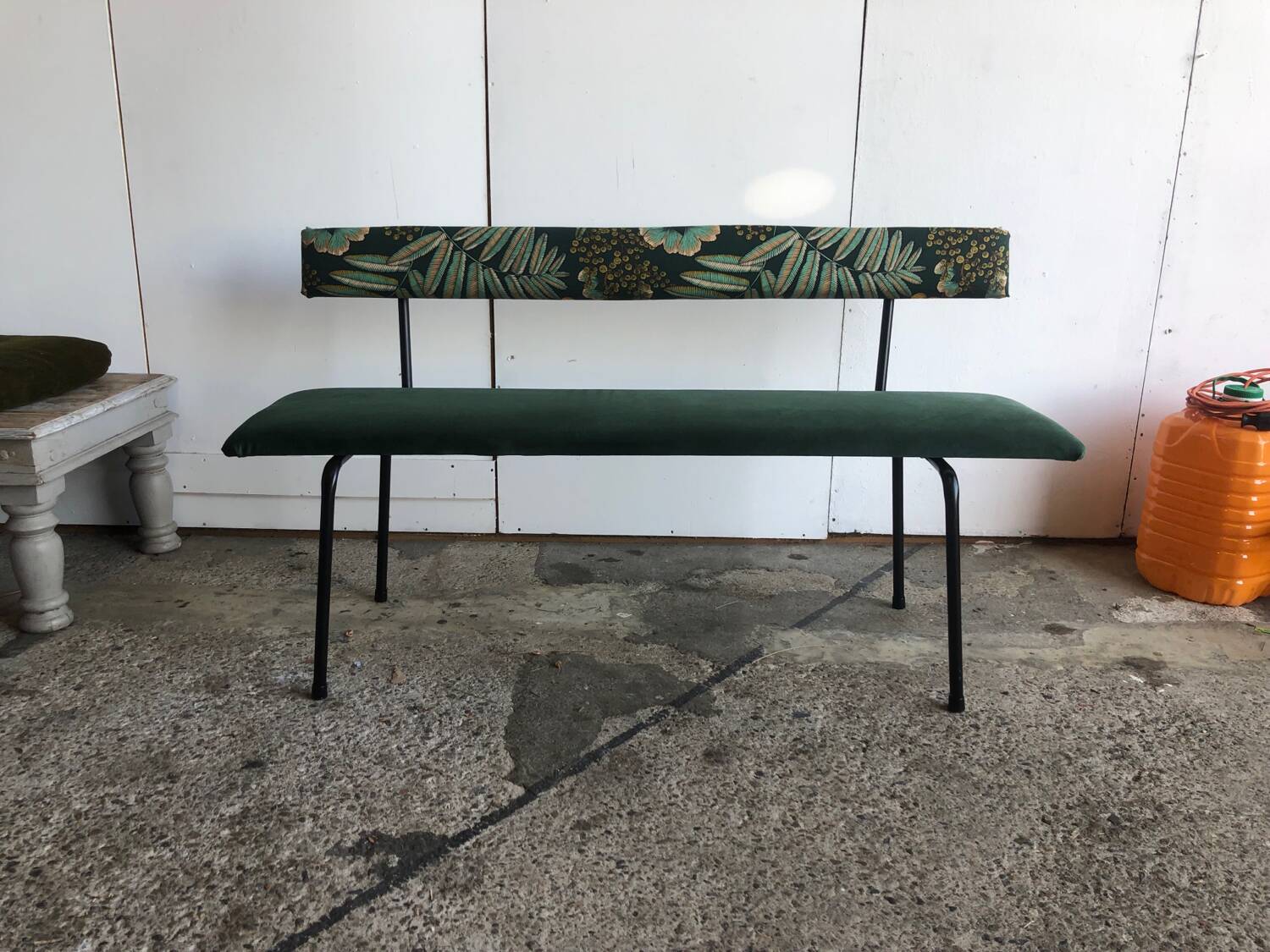 Banc tapissé
