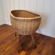 Vintage wicker cradle