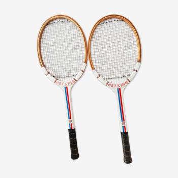 Old Tennis Net King rackets