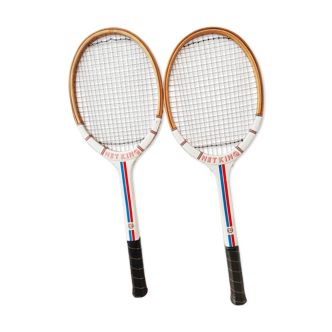 Old Tennis Net King rackets