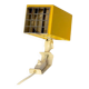 Yellow wall lamp Kubus Elidus - Sweden, 1970s