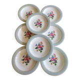 8 semi-deep plates Salins Opaceline 702