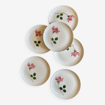 Set of 6 vintage flat plates - Magali model by Villeroy and Boch