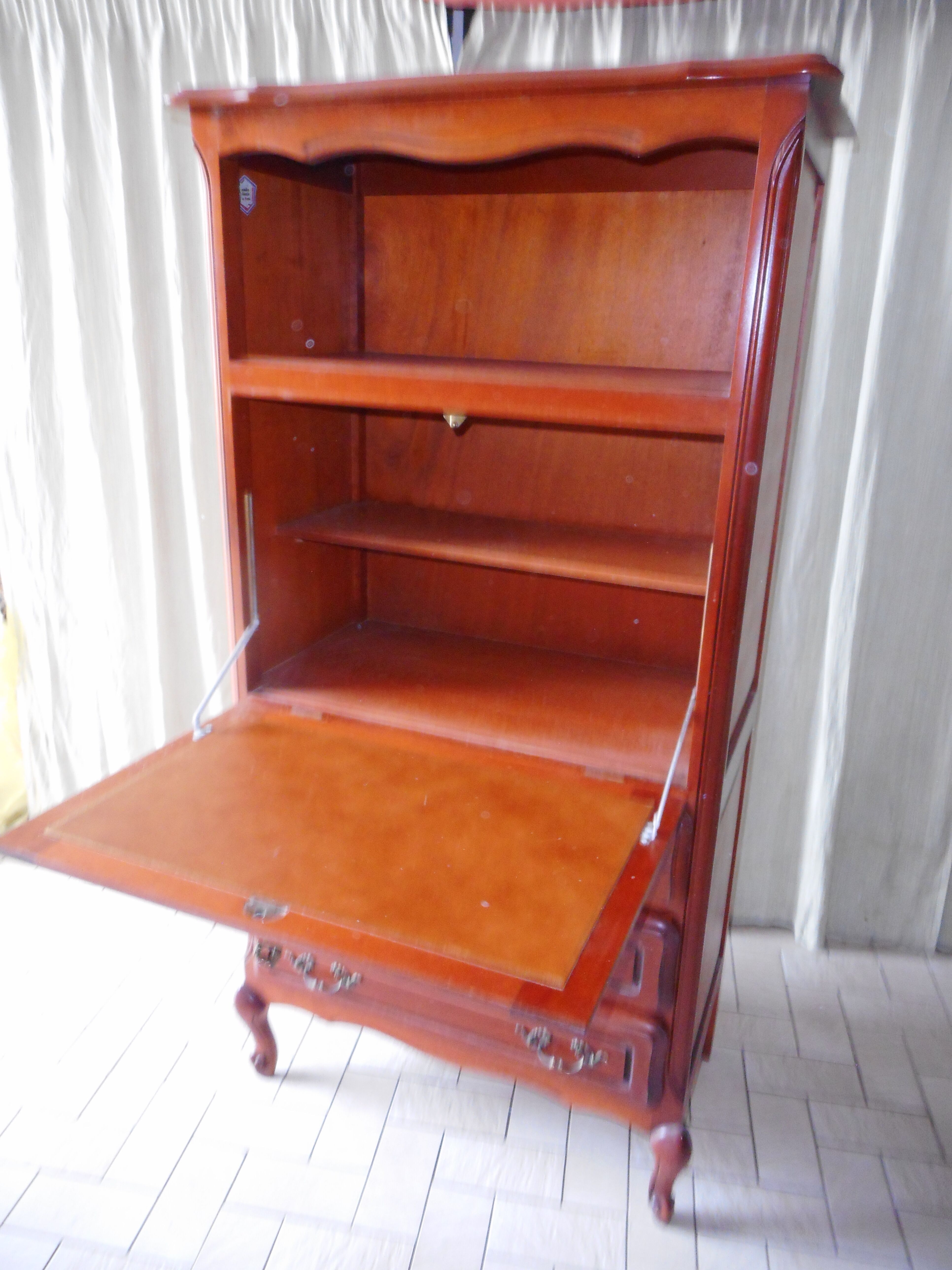 Louis xv-style secretary in cherry