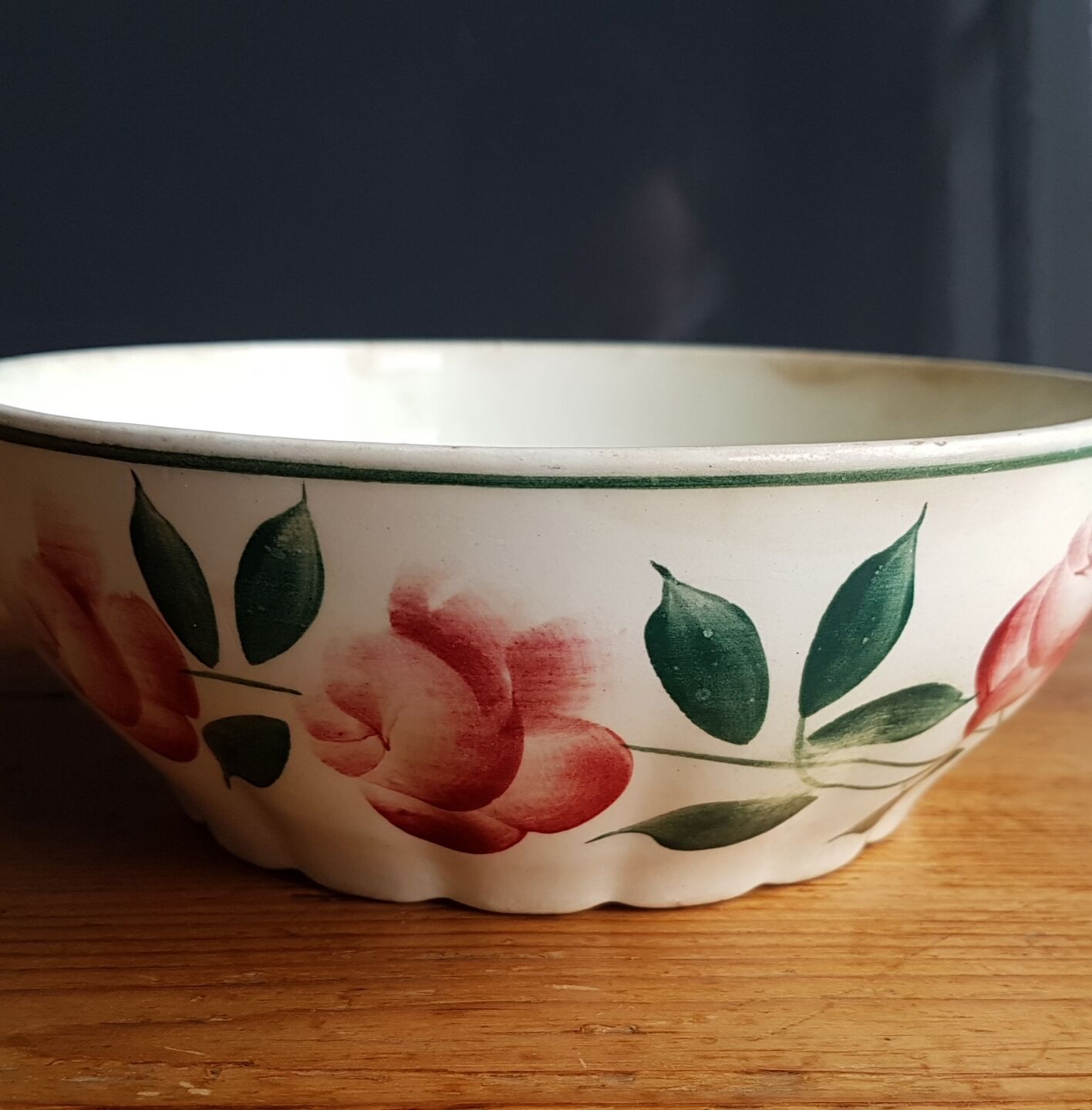 Earthenware bowl HBCM (Creil and Montereau) Maryse