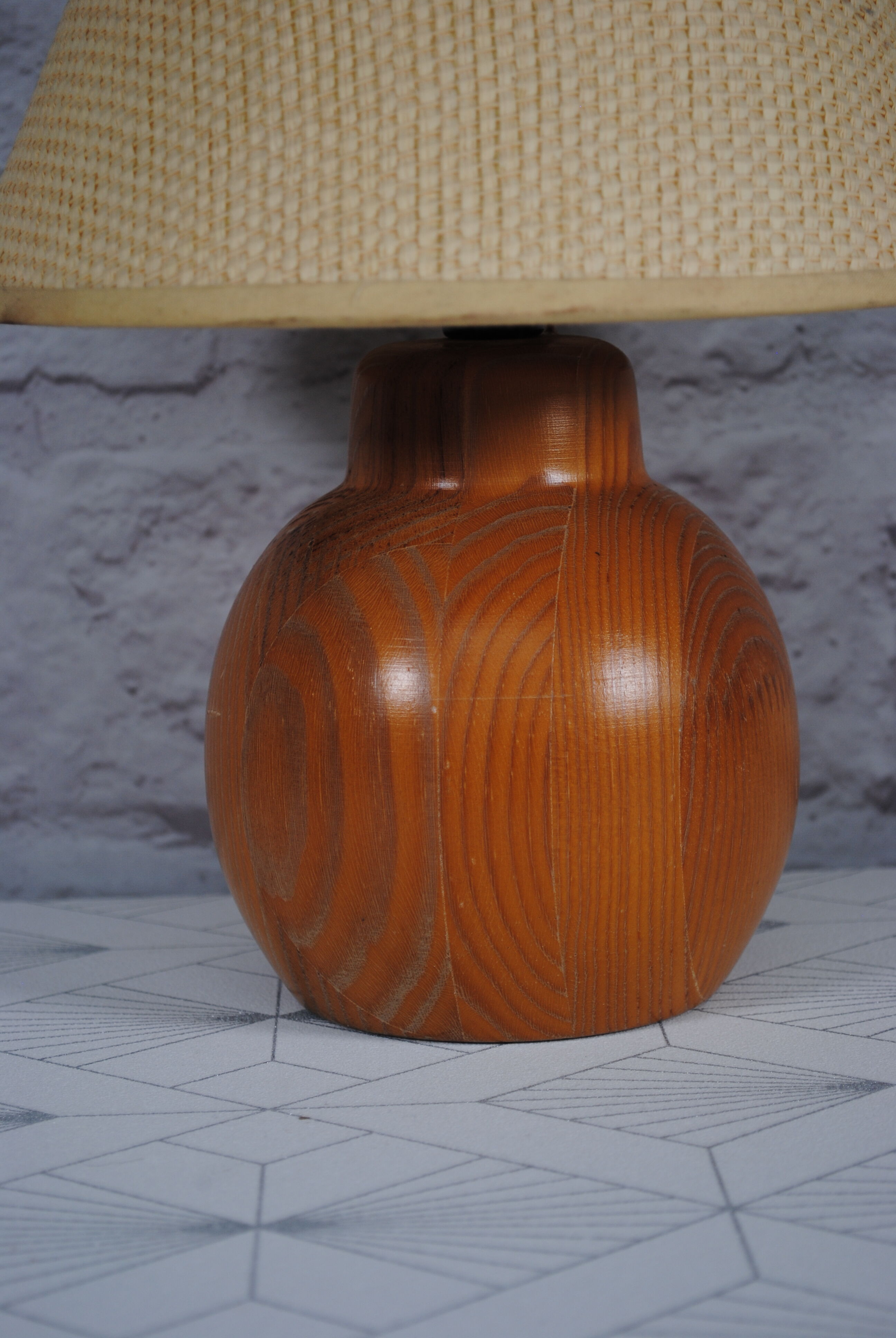 Wooden ball lamp 1970