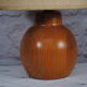Lampe boule en bois 1970
