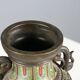 Antique cloisonné vase decorated in bronze, Japan, 19th century.